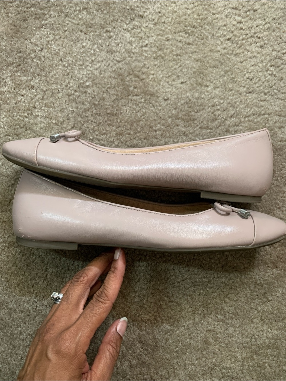 Vionic Klara Women’s Ballet Flats Sz 8 Light Lavender Leather Slip—on Coquette - Picture 12 of 14